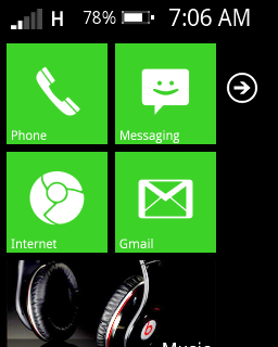 Cicipi Windows Phone 7 di Android, Launcher7.apk